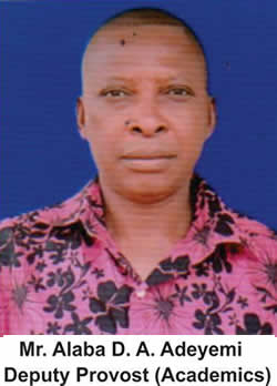Alaba D. A. Adeyemi, Deputy Provost (Academics), Kwara State College of Education, Ilorin