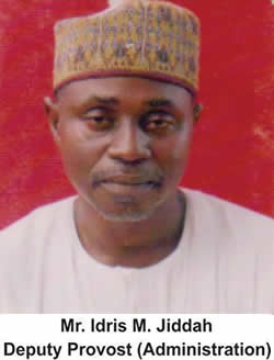 Idris M. Jiddah, Deputy Provost (Administration), Kwara State College of Technology, Ilorin