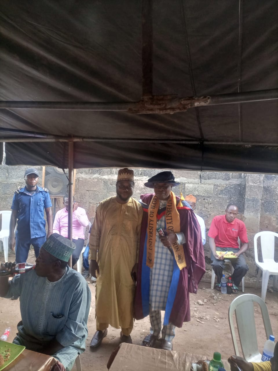 Ag. Provost Fetes Well-Wishers as He Holds Prayer on His PhD Award