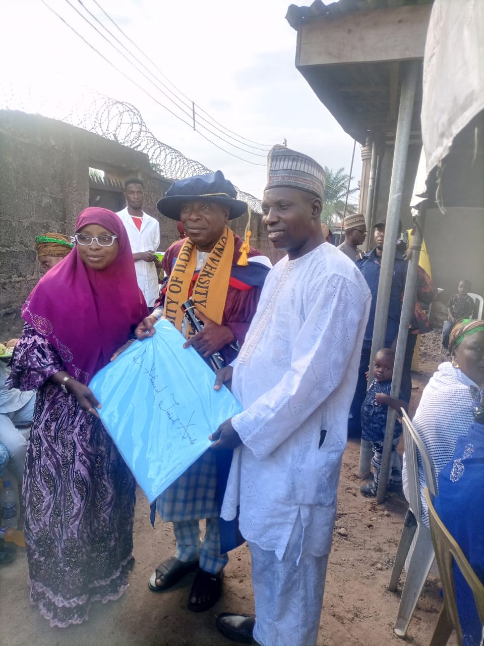 Ag. Provost Fetes Well-Wishers as He Holds Prayer on His PhD Award