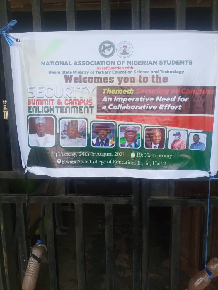 NANS KWARA MOTEST HOLDS SECURITY SUMMIT IN THE COLLEGE